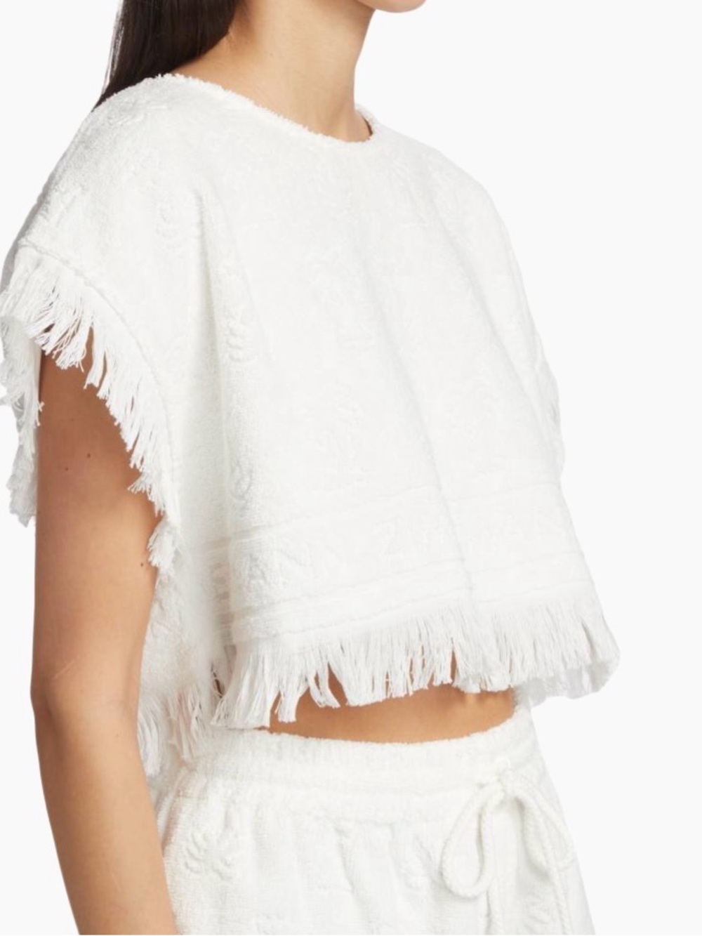 Zimmermann Alight Towelling Crop Top